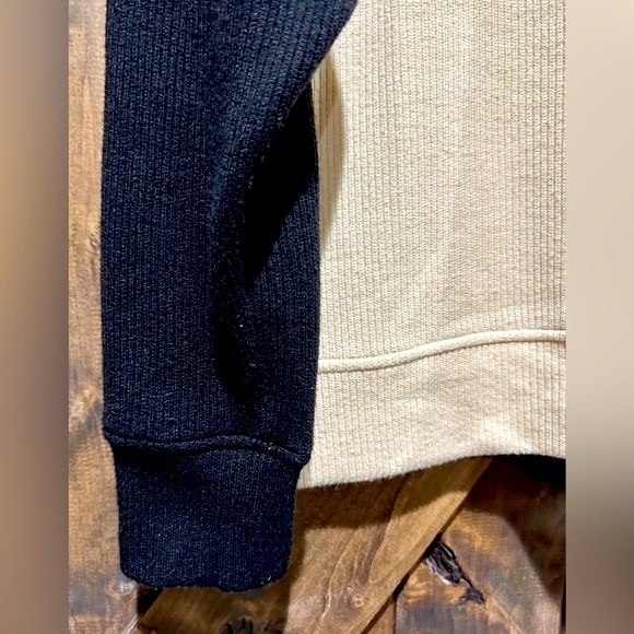 EUC Tru Lux Jeans Color Block Laced Neck Sweater Sz L - Picture 11 of 16